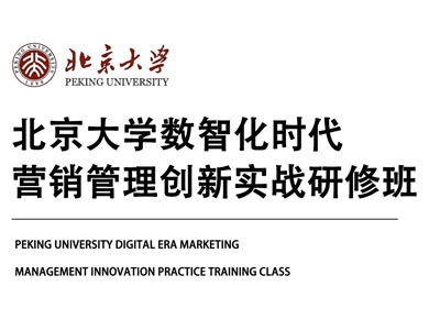 北京大學數智化時代營銷管理創新實戰研修班